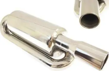 Sustë fundore TurboWorks End Muffler, hyrje 76mm, dalje 63.5mm, inox