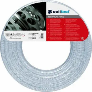 Zorrë teknike Cellfast Technical Hose, 12.5 mm, 25 m, transparente
