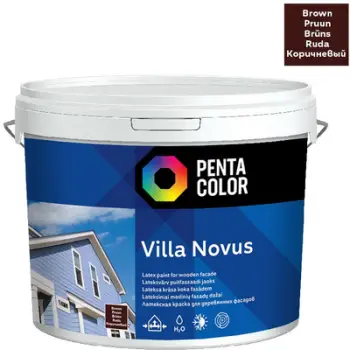 Bojë fasade Pentacolor Villa Novus, 1000ml, kafe