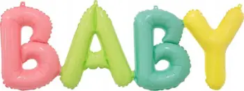 Balon folio dekorativ Godan BABY, 85 x 29 cm, shumëngjyrësh