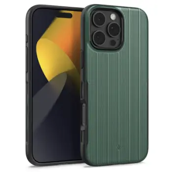 Këllëf telefoni Spigen Caseology Dual Grip MagSafe për iPhone 16 Pro Max, mbrojtës, jade green