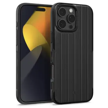 Mbështjellës telefoni Spigen Caseology Dual Grip MagSafe, iPhone 16 Pro, i zi Onyx