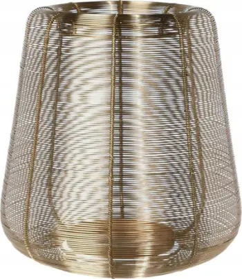 Mbajtës qirinjsh Home & Styling Collection, metal, 28 x 29 cm, ngjyrë ari