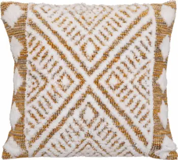 Jastëk dekorativ Atmosphera Double Tuft Cushion Miska, 45x45 cm, ivory, e bardhë