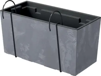 Vazo ballkoni Conforama Urbi Case Beton Effect, 39.5cm, me grepë metalikë, gri