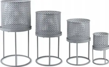 Set mbajtëse qiri TANDUY, metal, 18/22 cm, ngjyrë ari