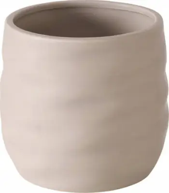 Vazo lulesh Boltze Avantiko, qeramike, Ø14cm, bezhë mat