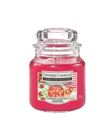 Qiri aromatik Yankee Candle Home Inspiration Sugared Strawberries, 104 g