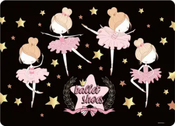 Nënshtrat tavoline Derform Ballerina 12, i laminuar, për fëmijë, shumëngjyrësh