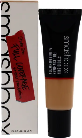 Fondatinë Smashbox Studio Skin High Cover Liquid Foundation 2.4, mbulim i lartë, 30 ml, nuancë light medium me nënton të ngrohtë