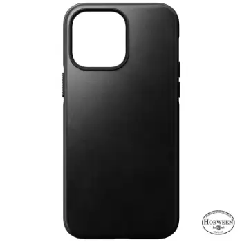 Maskë mbrojtëse Nomad Modern Leather, për iPhone 14 Pro Max, lëkurë Horween, e zezë