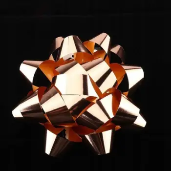 Rozetë dekorative për dhurata MIX, 15cm, metalike, ngjyra të përziera