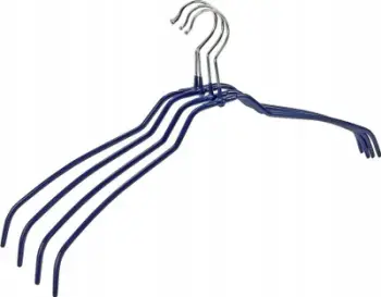 Varese rrobash Wenko Shaped Slim, 42 cm, set 4 copë, blu e errët