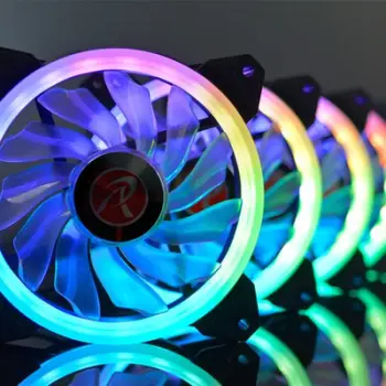 Ventilatorë PC Raijintek Iris 12 RBW ADD, 120mm, set 3 copë me HUB dhe telekomandë, RGB