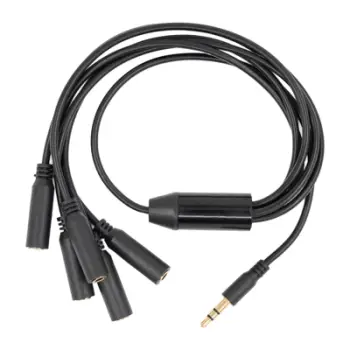 Kabllo ndarëse audio Shelly Pill, 3.5 mm, 1 në 5, e zezë