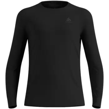 Bluzë termike Odlo Merino 200, lesh merino, mëngë të gjata, e zezë