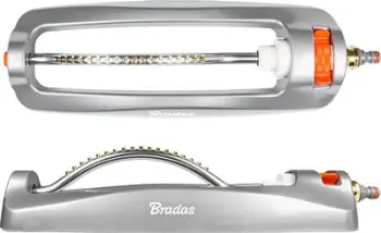 Sprinkler kopshti Bradas White Line Oscillating, metal, sipërfaqe deri 399 m², gri