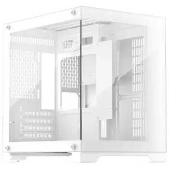 Kutia PC 1STPLAYER Gaming MV5 TP, Micro ATX ITX, Cube Tower, e bardhë