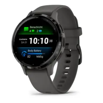 Ora inteligjente Garmin Venu 3S, AMOLED, 8GB, gri pebble slate