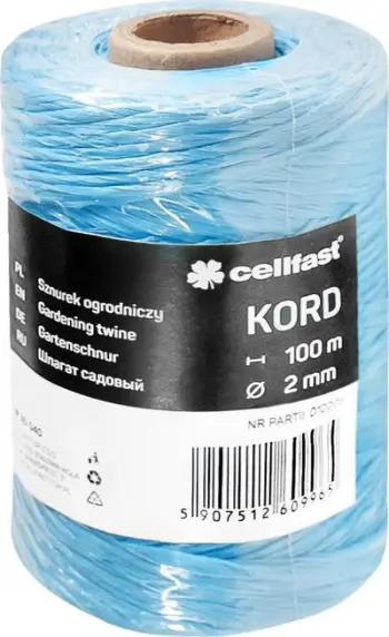 Litar kopshti Cellfast Garden String Cord, polipropilen, rezistent ndaj motit, jeshil