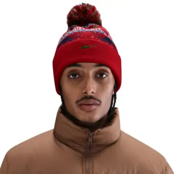 Kape për meshkuj Nike Peak Winter Wonderland Beanie, 1SIZE, e kuqe blu jeshile