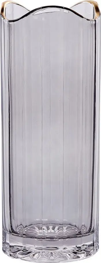 Vazo qelqi Beliani PERDIKI, 30 cm, dekorative, gri