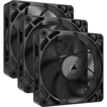 Ventilatorë për kasë CORSAIR iCUE LINK RX120 MAX, 3x120mm, i zi