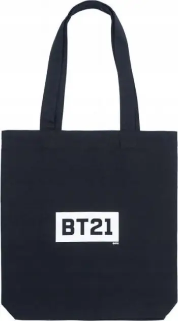 Çantë shopper BT21 Cotton, 11L, pambuk, e zezë