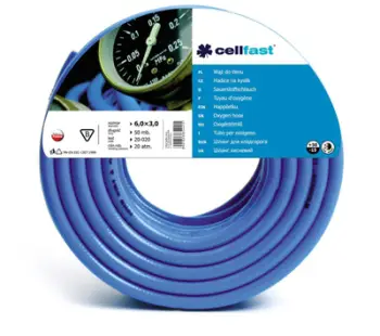 Zorrë oksigjeni Cellfast Oxygen 20-684, 6 x 3mm, 80m, portokalli