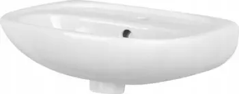 Lavabo Cersanit Market, 40 cm, qeramikë sanitare, e bardhë