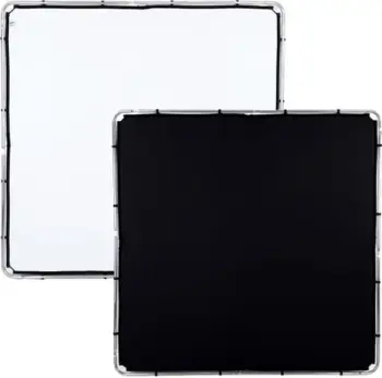 Mbulesë reflektuese Manfrotto Skylite Rapid Fabric Large LL LR82221R, 2 x 2 m, dyanshme, e zezë e bardhë