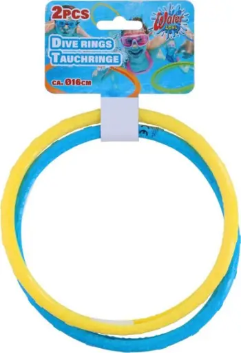Lodër pishine Water Zone Dive Rings, set 2 copë, Ø16cm, blu dhe e verdhë