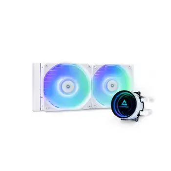 Ftohës ujor CPU Chieftec ICEBERG 240 RGB, radiator 240 mm, A-RGB, i bardhë