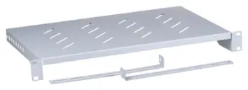 Raft për kabinet 19" Lanberg AK-1004-S, 1U, 600mm, gri