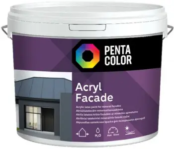 Bojë fasade Pentacolor Acryl Fasad W, akrilike, 10L, e bardhë