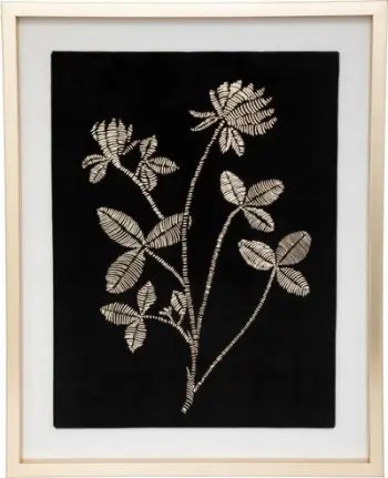Pikturë dekorative Atmosphera Esther Frame, 40x50cm, motiv floral, kornizë ari