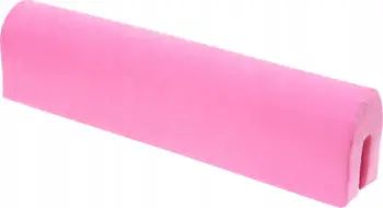 Mbrojtës shkumë për krevat fëmijësh HOBBYGARDEN, 80 cm, mbulesë e heqshme, rozë
