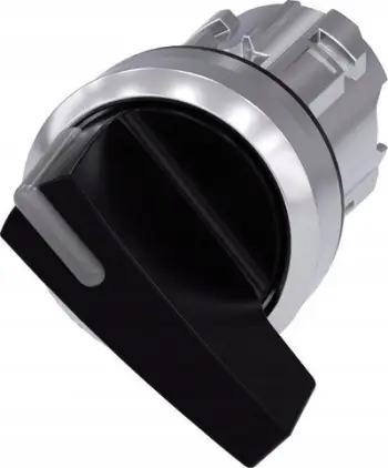 Kokë çelësi selektor Siemens SIRIUS ACT 3SU10, 2 pozicione, 22mm, e zezë