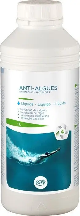 Solucion kundër algave Gre Anti-Algues, për pishina, 1L, i bardhë
