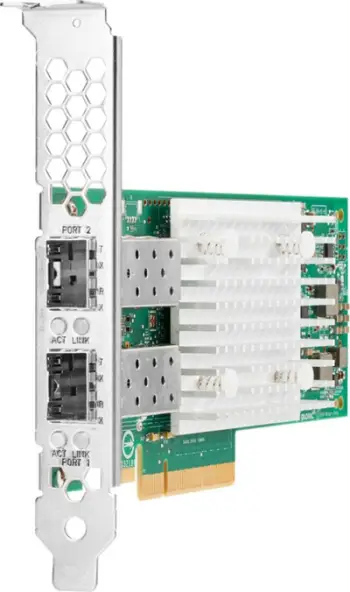 Kartë rrjeti HPE Ethernet Adapter X710-DA2, 10Gb, 2 porta, PCIe, e gjelbër
