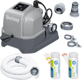 Gjenerator klori për pishinë Bestway 58678, 6 g/h, model 2025, gri