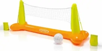 Set volejbolli për pishinë Intex Inflatable, 239 x 64 x 91 cm, me top, portokalli