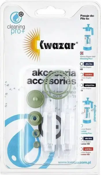 Set shërbimi Kwazar Venus Super HD, me vula rezervë, me vaj silikoni