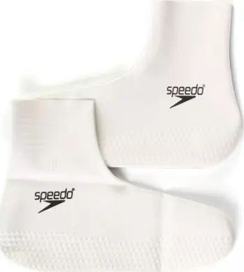 Çorape noti Speedo Latex Swim Socks, masë XL, lateks, të bardha
