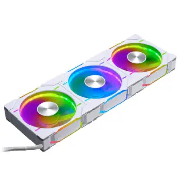 Ventilatorë PC Phanteks D30 120mm D RGB, set 3 copë, të bardhë