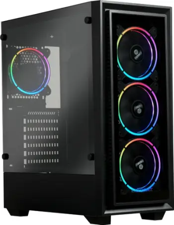Kaso PC gaming Enermax StarryFort SF30 M0BB, mid tower, 4 flladitës RGB, e zezë