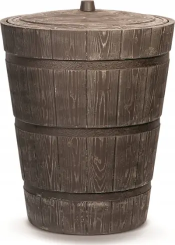 Rezervuar uji për shi ROTO RUSTICO Umbra, 275L, plastik, ngjyrë kafe