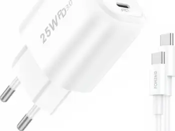 Karikues muri Foneng EU40, 25W, USB C PD QC 3.0, i bardhë