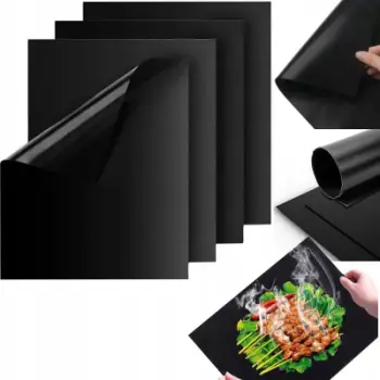 Tapet grili jo-ngjitës BRUNBESTE BB-3367, set 4 copë, 40x33 cm, ngjyrë e zezë