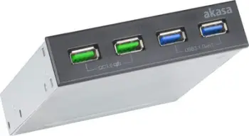Panel frontal Akasa AK-ICR-34, 2x USB 3.2 Gen 1, 2x USB QC 3.0, i zi